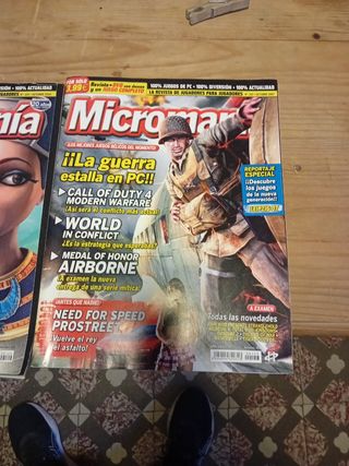 Revistas Micromanía (Octubre 2005) y octubre 2007
