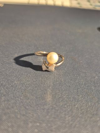 Anillo Tous Plata Perla talla 11