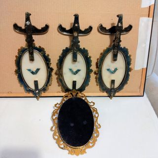 4 Cuadros Antiguos Marcos Metal