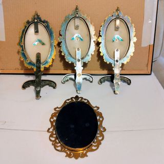 4 Cuadros Antiguos Marcos Metal