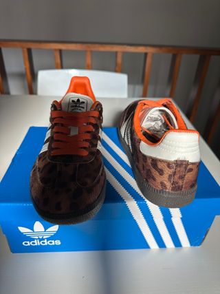 Adidas Samba Pony Donna Marrone Arancia
