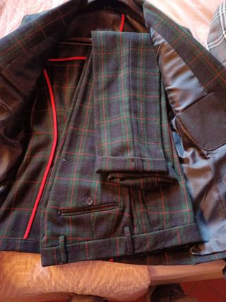 Abito Xagon Man quadri verde e rosso