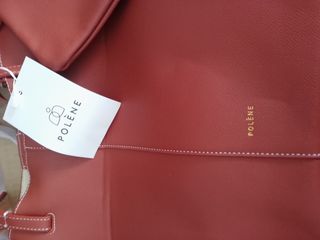 Bolso Polene Rojo Piel