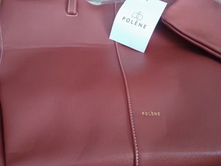 Bolso Polene Rojo Piel