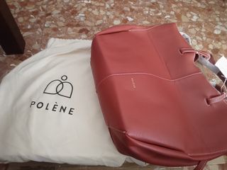 Bolso Polene Rojo Piel