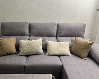 Cojines para Sofá/Cama (2 Beige, 2 Marrones)