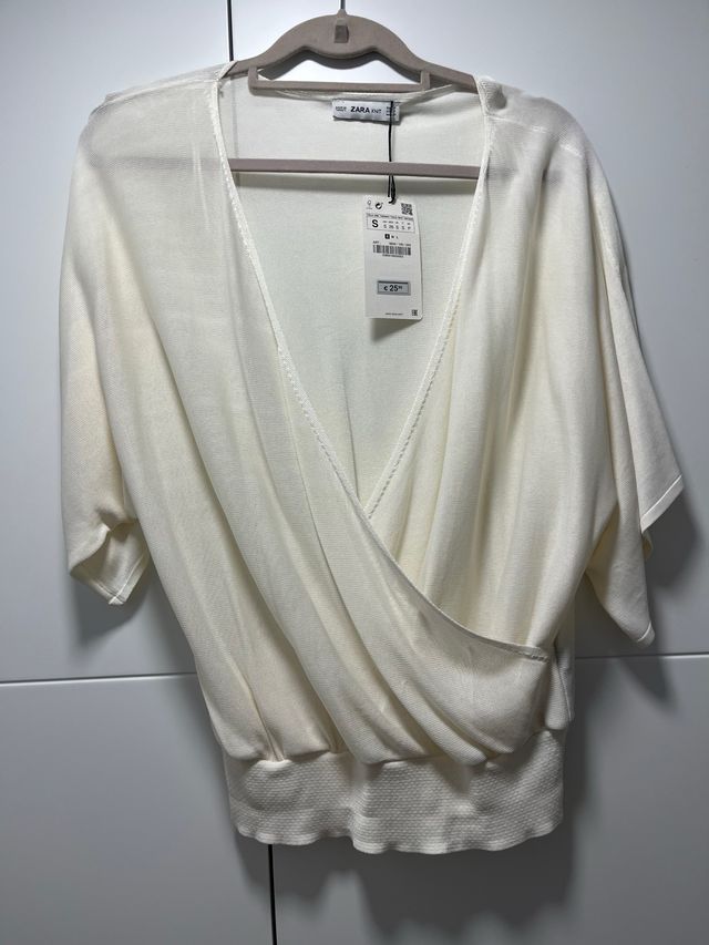 Blusa Zara Transparencias Talla S