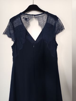 Vestido premamá Kiabi azul marino Talla M.