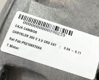 P52108670aa caja cambios chrysler 300 c 3.0 98239