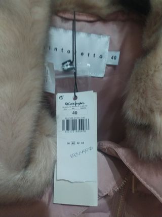 Chaqueton/ Abrigo Tintoretto Rosa Talla 40