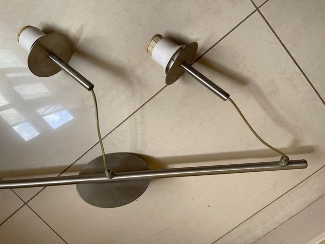 3 Lámparas de Techo Metálicas