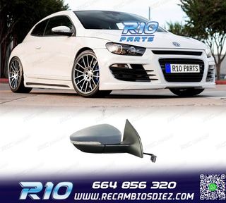 ESPEJO RETROVISOR DCH PARA VOLKSWAGEN SCIROCCO 08-14 6 PIN