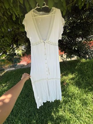 Vestido Ibicenco Blanco Talla S