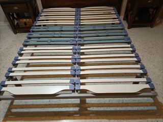 Somier 135cm con patas madera