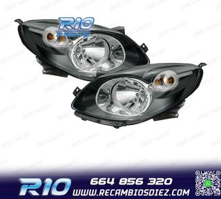 FAROS PARA RENAULT TWINGO 07-12 NEGRO