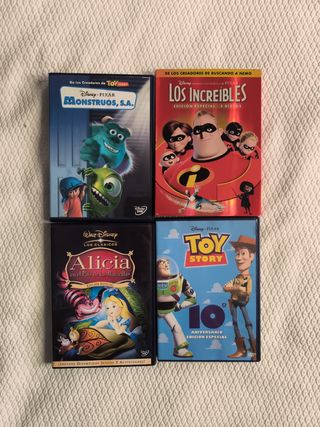 Lote DVDs Disney, Pixar y DreamWorks