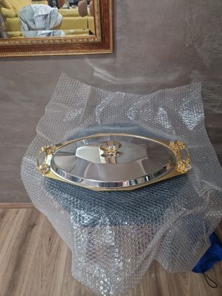 Vassoio placcato oro