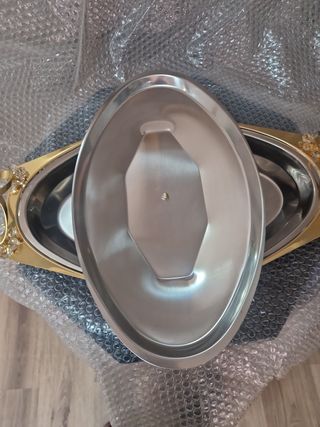 Vassoio placcato oro