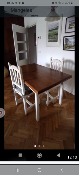Mesa de comedor madera maciza