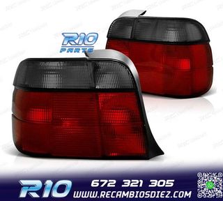 PILOTOS BMW E36 COMPACT 90-99 ROJO AHUMADO LEX