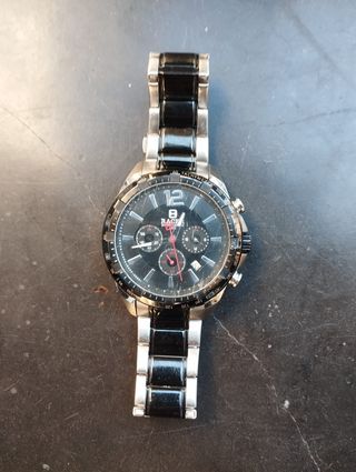 Reloj Racer Negro y Plateado