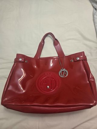 Bolso Armani Grande Plástico Rojo