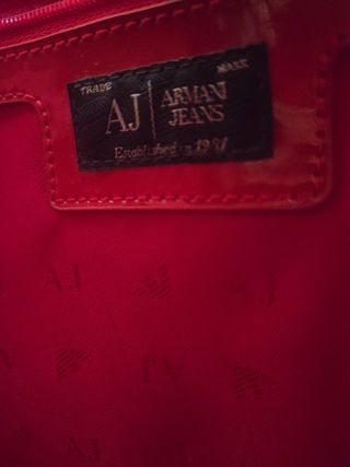 Bolso Armani Grande Plástico Rojo