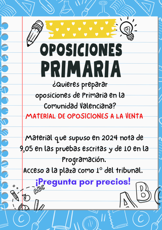 Material de oposiciones de la C. Valenciana