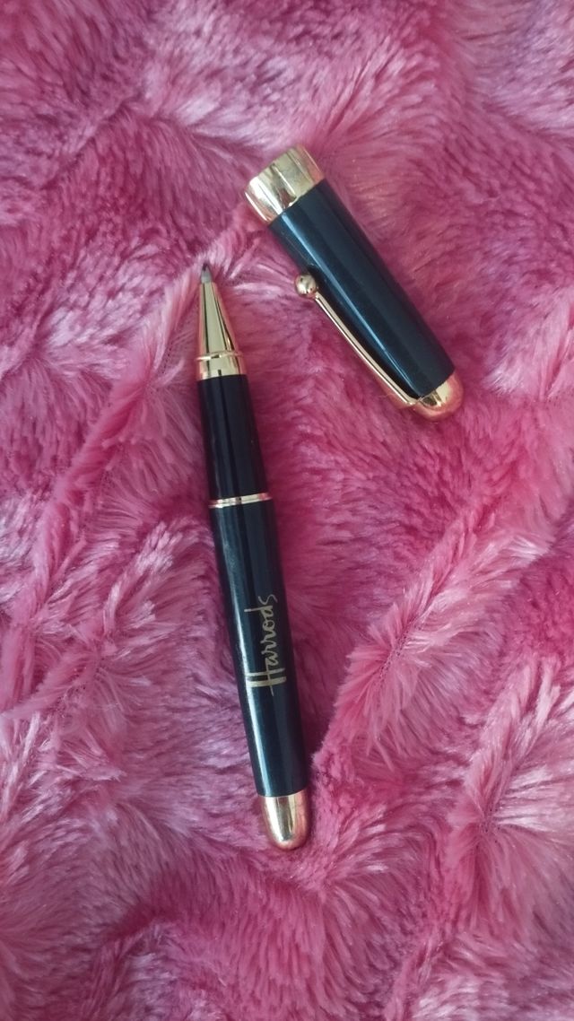 Bolígrafo Harrods Negro y Dorado