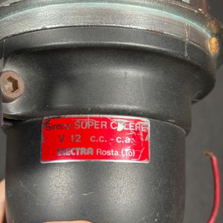 Sirena Super Celere Electra Rosta 12V CC