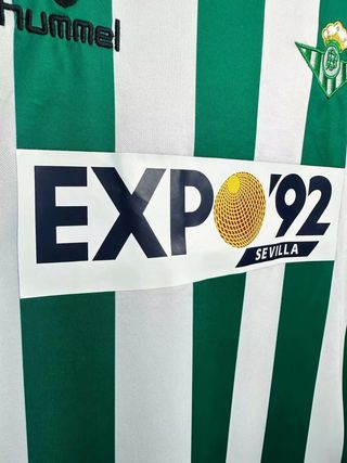 Camiseta Hummel Rayas Verdes y Blancas