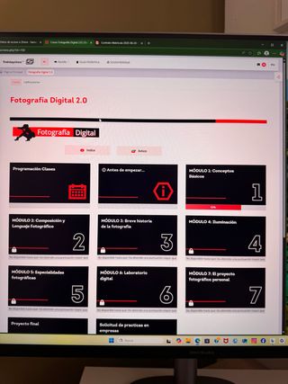 CURSO online de fotografía, inglés b1,b2 y video