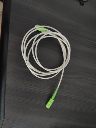 Cable de Fibra Óptica Blanco 2m