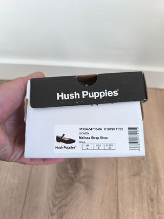 Zapatos planos Hush Puppies negros talla 37 nuevos