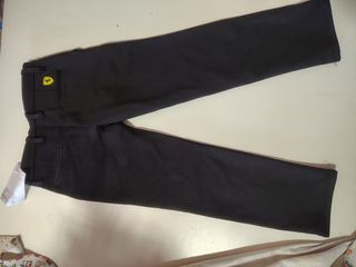 Pantaloni bambino neri con cavallino