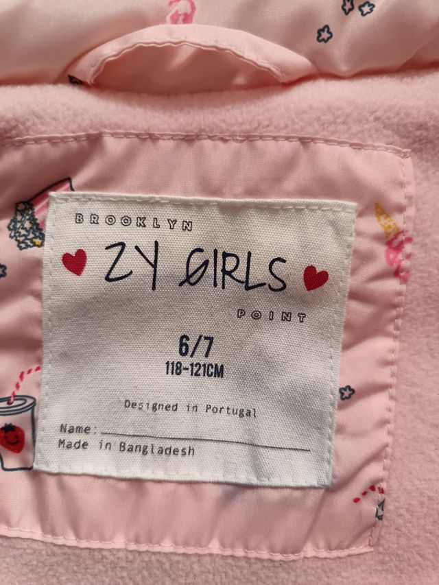 Chaleco niña talla 6/7