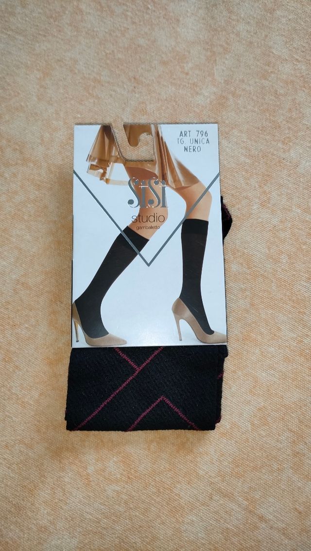 Gambaletto Sisì T.U. Nero con Fantasia