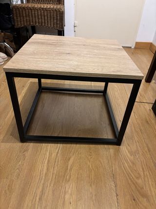 Mesa de centro madera y metal