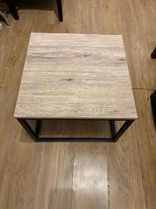 Mesa de centro madera y metal