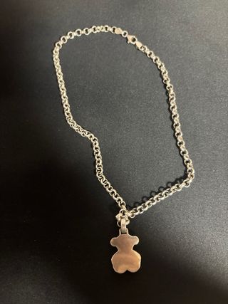 Cadena Tous con colgante osito plata