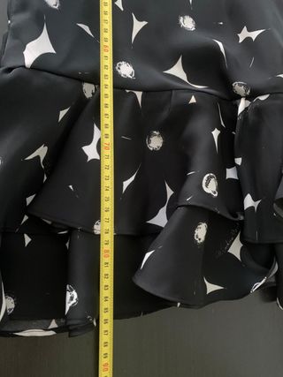 Vestido Carolina Herrera Negro Estampado Flores