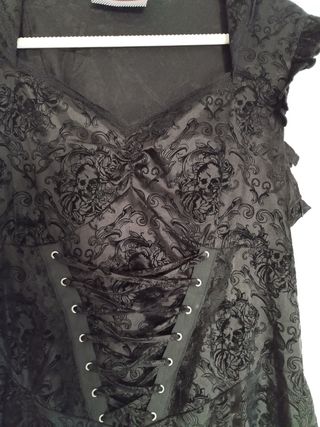 Vestido gótico negro