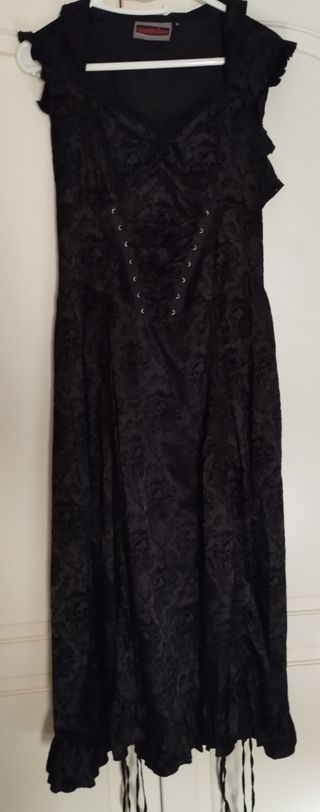 Vestido gótico negro