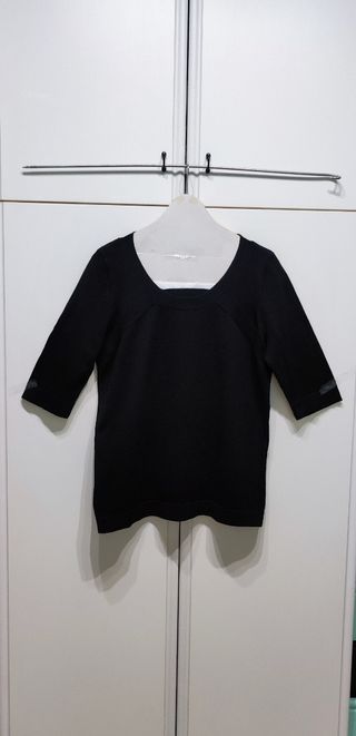 Maglioncino donna mezza manica nero taglia M