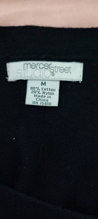 Maglioncino donna mezza manica nero taglia M