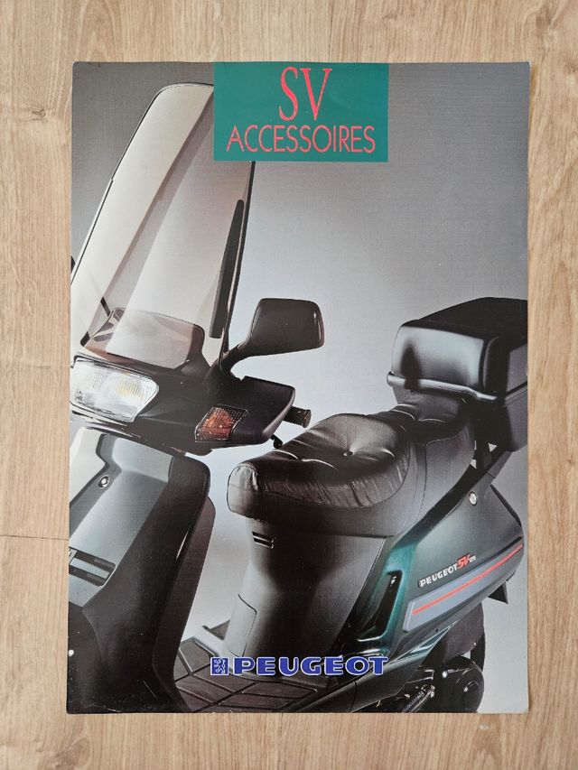 Hoja Publicitaria Peugeot SV 125 Accesorios