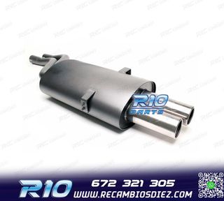 SILENCIOSO ESCAPE PARA BMW SERIE 3 E46 2000- x2 BIS
