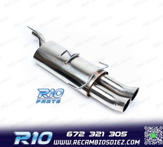SILENCIOSO ESCAPE PARA OPEL ASTRA 1991-1998 INOX x2 DTM