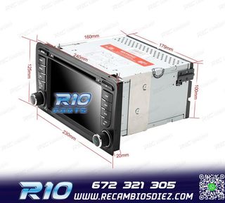 RADIO NAVEGADOR 7" PARA AUDI A3 8P 03-12 USB GPS TACTIL HD