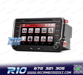 RADIO NAVEGADOR 7" PARA SEAT SKODA VOLKSWAGEN VW USB GPS TAC